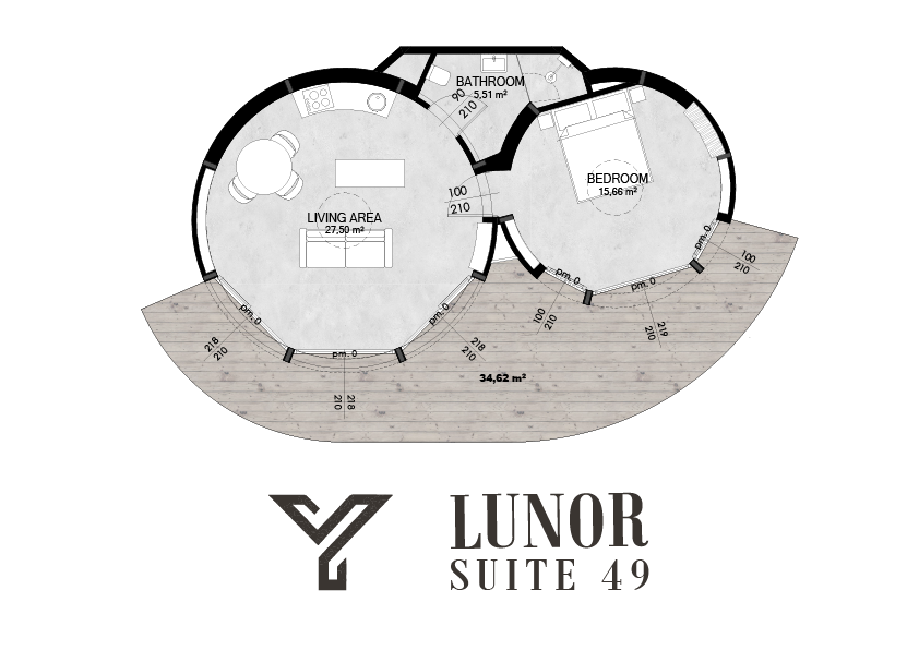 LUNOR SUITE 49 — alaprajz
