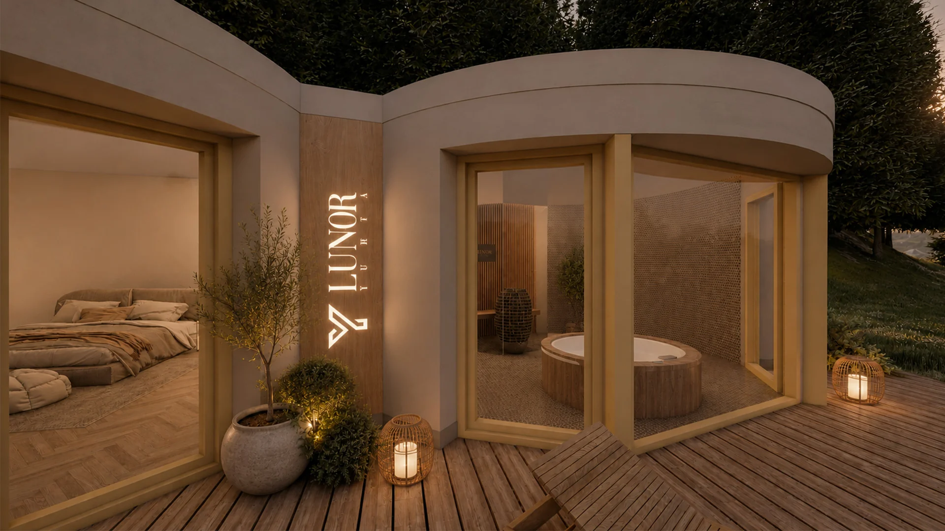 LUNOR SPA 49 — külső látványterv